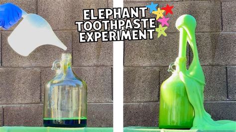 Elephant Toothpaste Explosion Experiment.